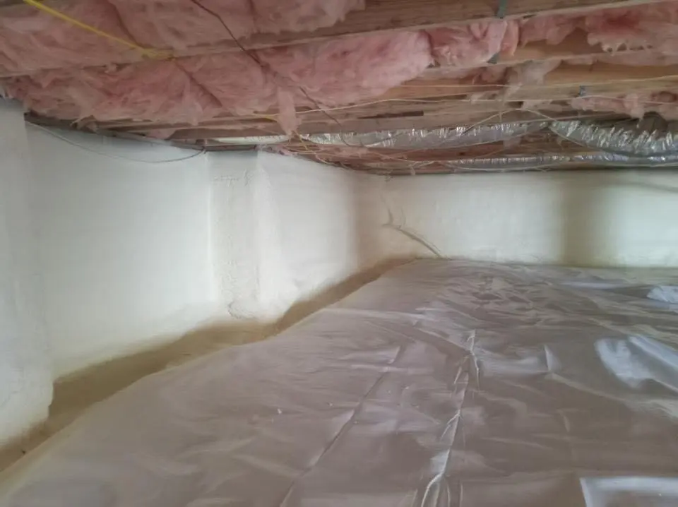 Crawl space encapsulation with closed-cell spray foam for Roof Leak Repair in Tremonton